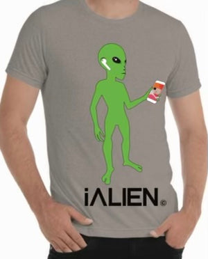 iALIEN short sleeve T in roswell grey