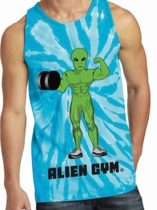 Alien Muscle tank  in blue supernova