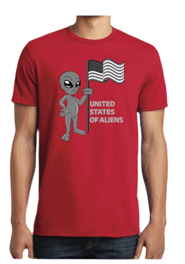 United States of Aliens t shirts